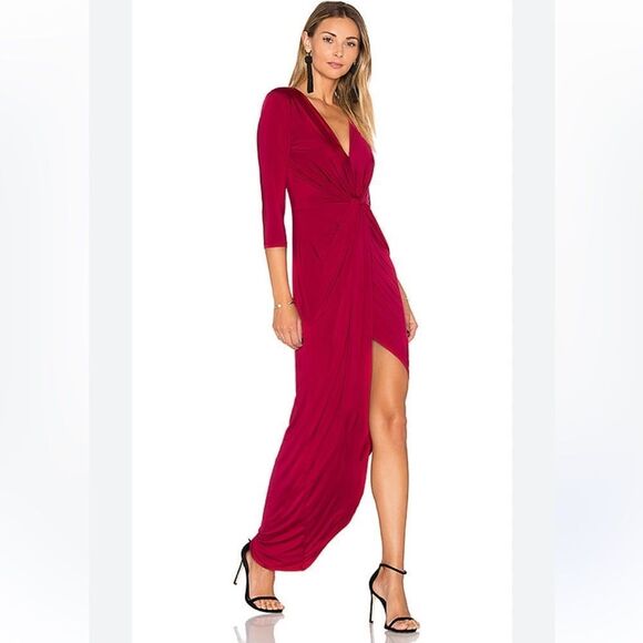 NEW Lovers + Friends Sundance Maxi Dress Raspberry Size Small - Picture 2 of 9